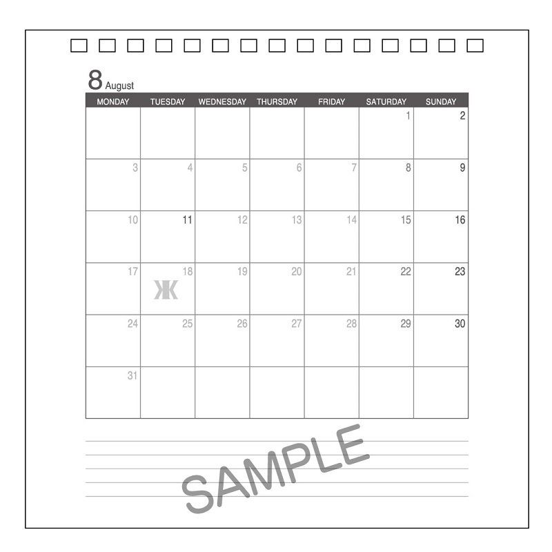 KIKKAWA KOJI CALENDAR 2026 卓上カレンダー（K2限定特典付） | K2